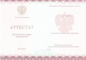 Аттестат за 9 класс 2013-2019 в Химках